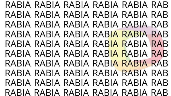 Solo las personas con una vista muy entrenada puede encontrar la palabra 'Rubia' en menos de 7 segundos