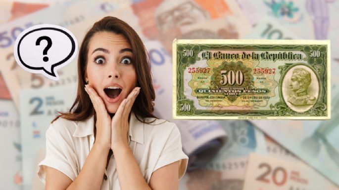 Billete de 500 pesos emitido en 1923 se vende en 300 millones de pesos por su diseño con estas características