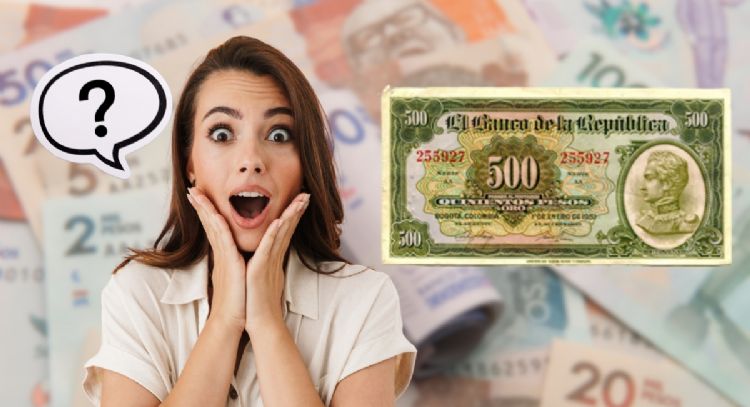 Billete de 500 pesos emitido en 1923 se vende en 300 millones de pesos por su diseño con estas características