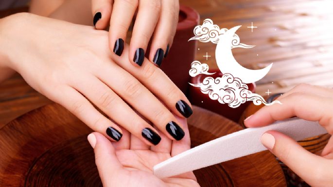 Descubre la técnica para lograr este diseño de manicura con luna: fácil de hacer en casa