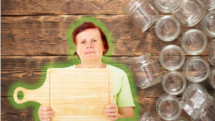 No deseches esos frascos: con esta idea DIY transformarás vidrio y madera en un práctico porta utensilios