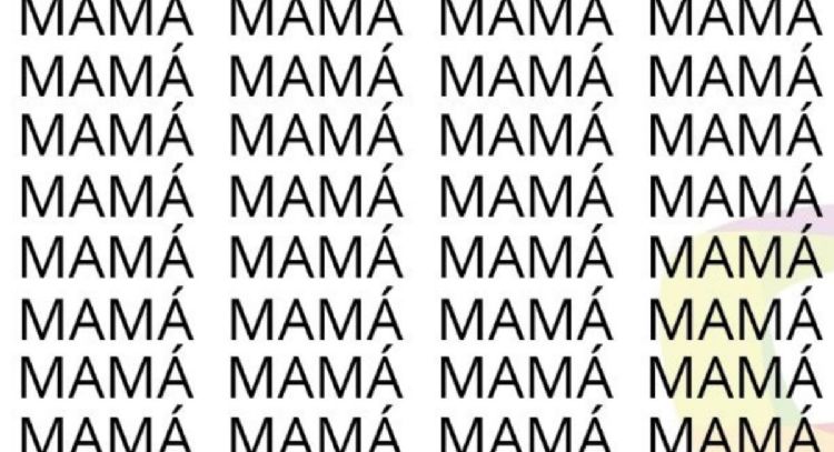 Solo una persona con un alto coeficiente intelectual puede hallar la palabra 'Papá' en menos de 10 segundos