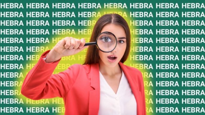 Solo una persona muy ágil puede encontrar la palabra 'Cebra' en menos de 5 segundos