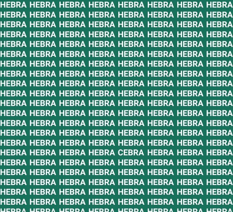 acertijo visual repeticion de palabra hebra