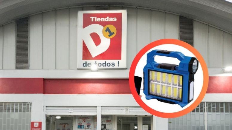 Tiendas D1 remata esta potente linterna solar ideal para emergencias por solo 30 mil pesos