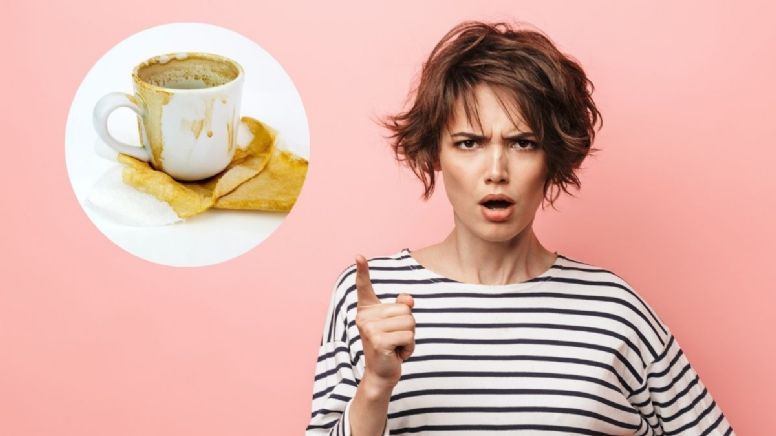 Cómo eliminar las manchas de café de las tazas con solo 3 ingredientes de cocina
