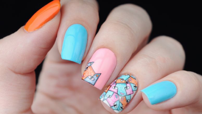 Diseños de uñas estampadas y coloridas que marcan tendencia: alegría, contraste y mucha personalidad