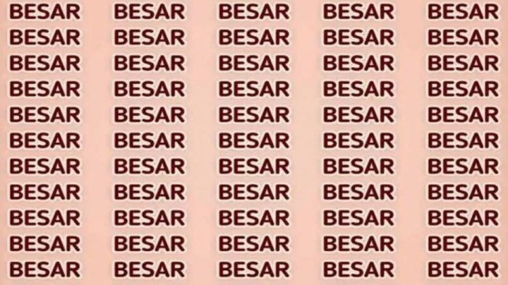 Solo alguien con vista de halcón puede encontrar la palabra 'Pesar' en menos de 5 segundos