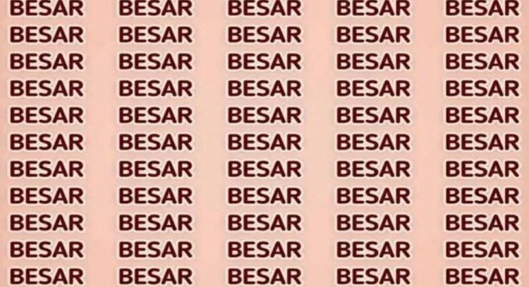 Solo alguien con vista de halcón puede encontrar la palabra 'Pesar' en menos de 5 segundos