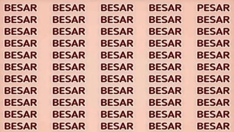 acertijo visual para encontrar la palabra diferente