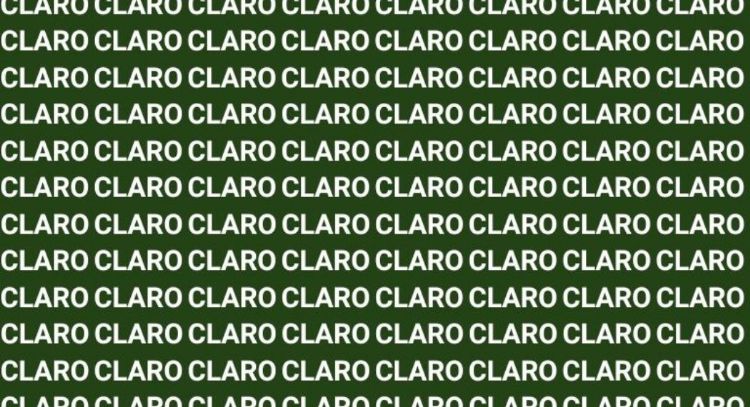 Solo alguien con vista de halcón puede encontrar la palabra 'Clavo' en menos de 5 segundos