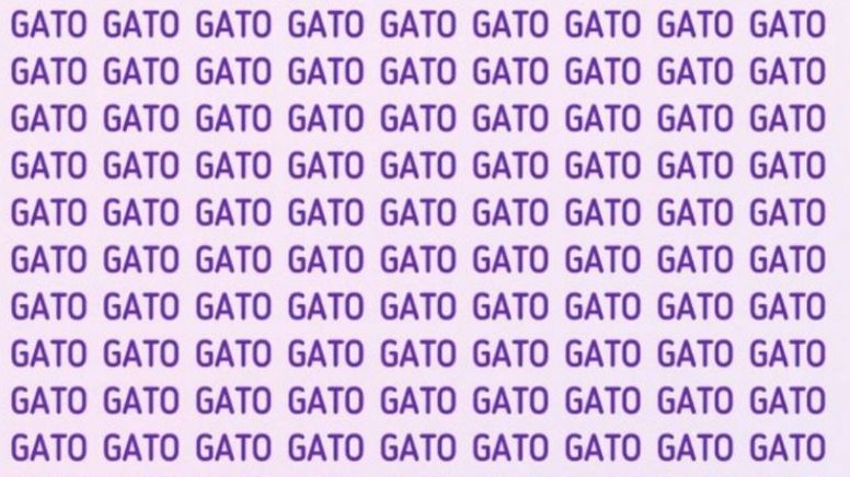 Solo alguien con vista de halcón puede encontrar la palabra 'Rato' en menos de 5 segundos