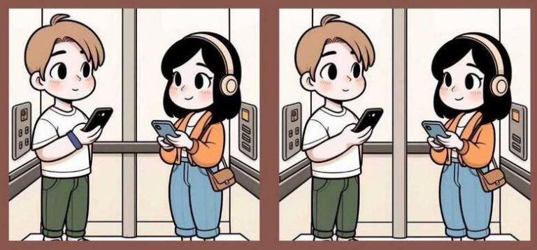 acertijo visual para encontrar las diferencias en las imagenes