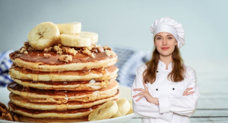 Prepara una deliciosa tortita de banano con solo 7 ingredientes