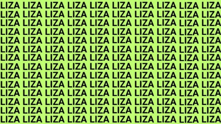 Acertijo visual: solo las personas con vista de halcón podrán encontrar la palabra LISA en 5 segundos
