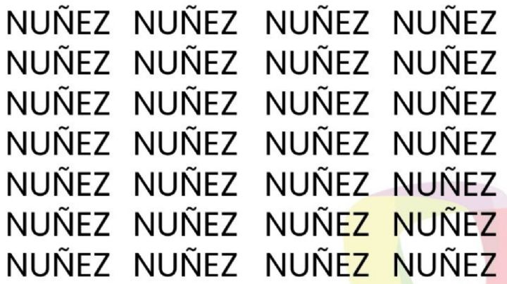 Sólo una mente muy inteligente puede encontrar la palabra 'NIÑEZ' en sólo  5 segundos