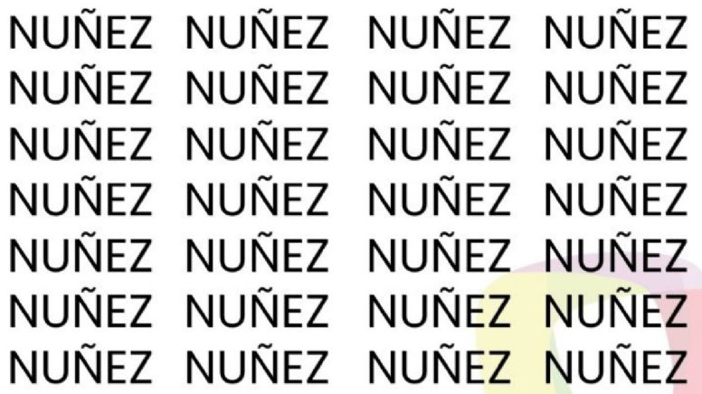Sólo una mente muy inteligente puede encontrar la palabra 'NIÑEZ' en sólo  5 segundos