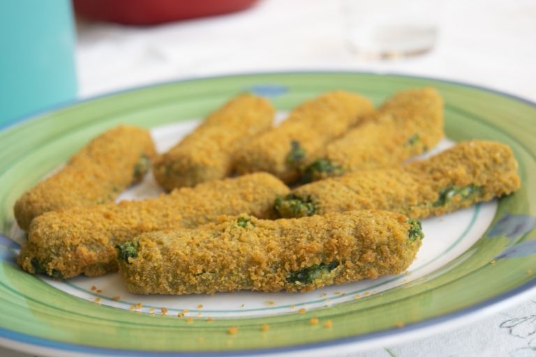 bastoncitos de espinaca sin harina ni frituras
