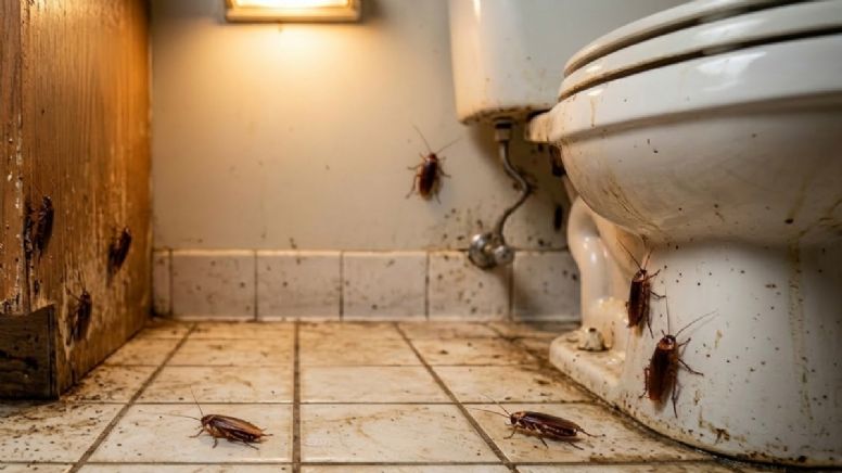 Paso a paso para eliminar las cucarachas del baño