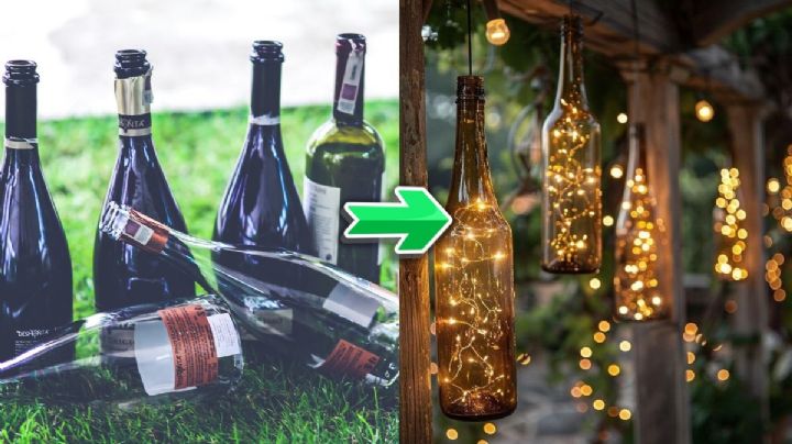 Si tienes botellas viejas, posees un tesoro: conoce las 3 ideas que pueden cambiar tu casa