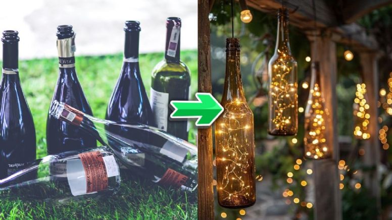 Si tienes botellas viejas, posees un tesoro: conoce las 3 ideas que pueden cambiar tu casa