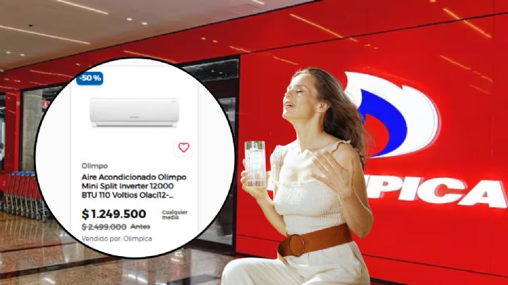 Oferta de Olímpica en aires acondicionados con descuento del 50%: hasta el martes 31 de marzo