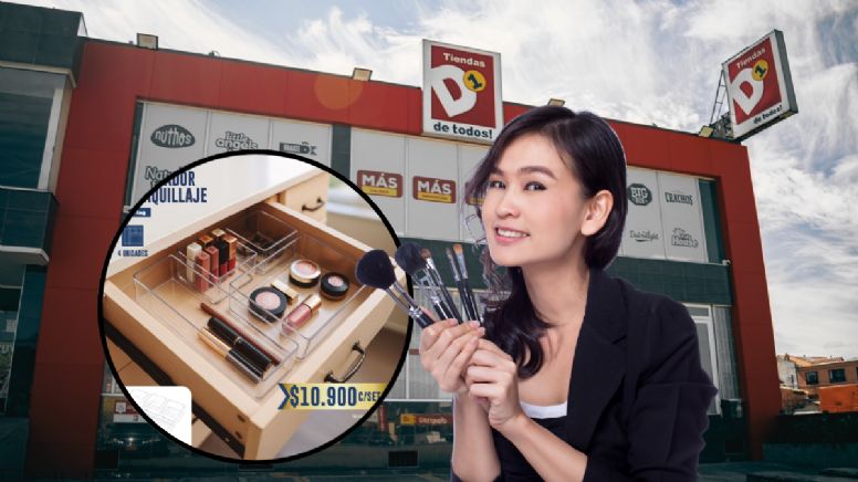 D1 ofrece el organizador de maquillaje ideal para el dormitorio: cómodo y funcional