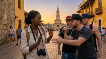 Cartagena: así molestan los raperos callejeros a los turistas