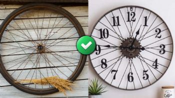 Las ruedas de bicicleta usadas no las tires, tienes un tesoro en casa: las 2 ideas DIY para reutilizarlas
