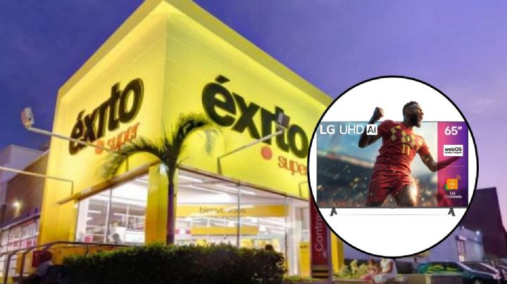 Supermercado Éxito lanza a precio de regalo pantalla Smart TV LG de 65 pulgadas con descuento: con tecnología 4K y sonido envolvente
