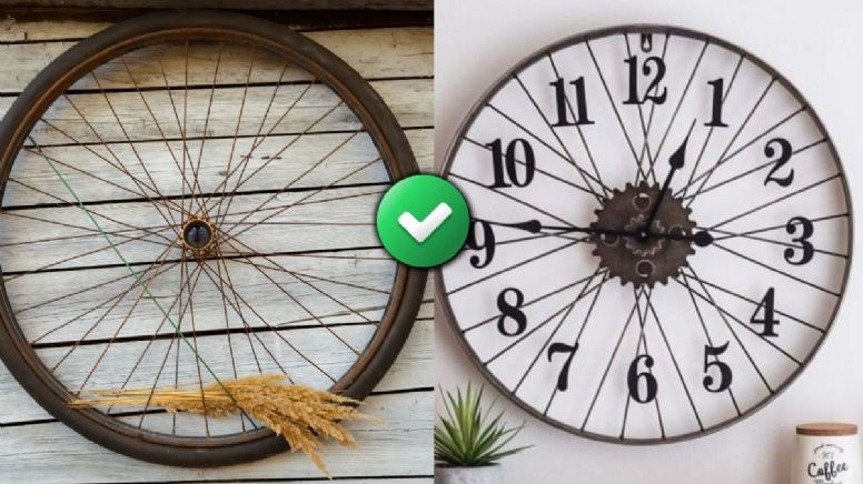Las ruedas de bicicleta usadas no las tires, tienes un tesoro en casa: las 2 ideas DIY para reutilizarlas