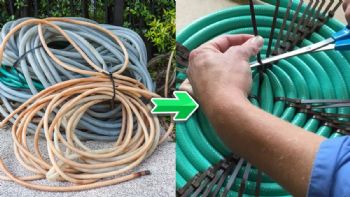 Si tienes una manguera de jardín vieja, posees un tesoro: conoce las 2 ideas que pueden cambiar tu casa