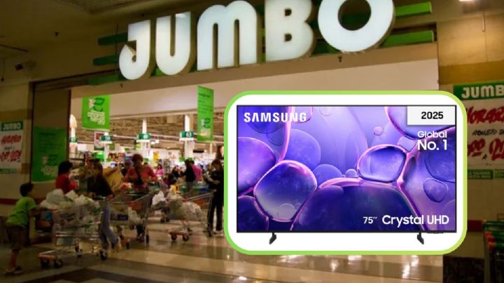 Jumbo lanza a precio de regalo Smart TV Samsung UHD de 75 pulgadas con casi 60% de descuento