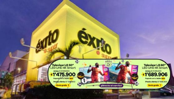 Éxito está liquidando un montón de televisores Samsung en su tienda: aprovecha sus promociones