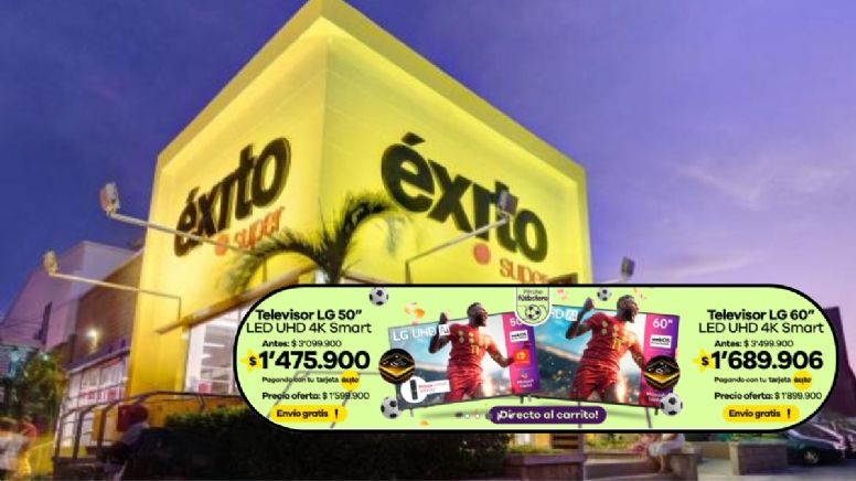 Éxito está liquidando un montón de televisores Samsung en su tienda: aprovecha sus promociones