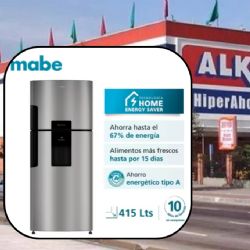 Alkosto lanza a precio de regalo nevera MABE No Frost congelador con descuento: con ahorro energético tipo A y con tecnología Fresh Flow
