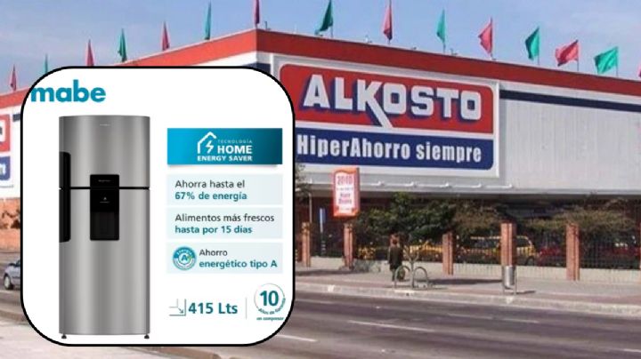 Alkosto lanza a precio de regalo nevera MABE No Frost congelador con descuento: con ahorro energético tipo A y con tecnología Fresh Flow