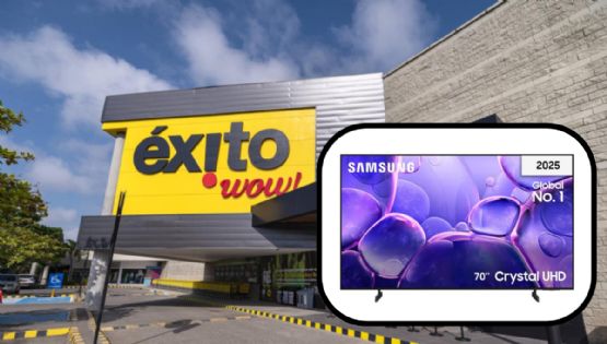 Éxito lanza a precio de regalo pantalla Smart TV Samsung Crystal UHD de 70 pulgadas con 55% de descuento: con tecnología 4K y diseño ultradelgado