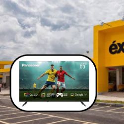 Éxito lanza a precio de regalo pantalla Smart TV Panasonic de 65 pulgadas con casi 50% de descuento: con tecnología QLED y sonido envolvente