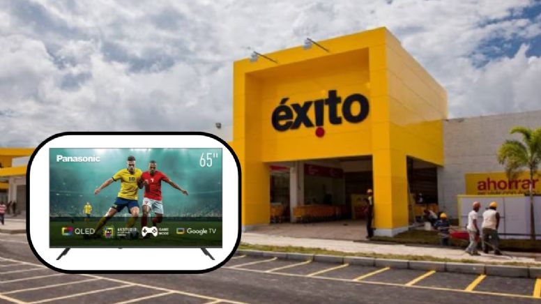 Éxito lanza a precio de regalo pantalla Smart TV Panasonic de 65 pulgadas con casi 50% de descuento: con tecnología QLED y sonido envolvente