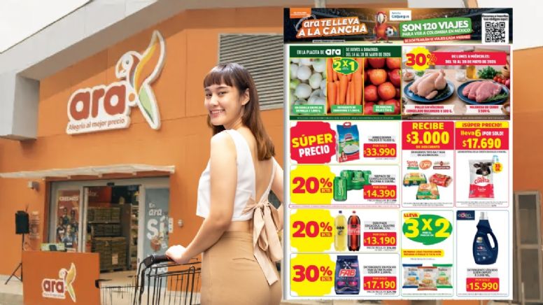 Ofertas en Ara de 20% y 30% de descuento en productos seleccionados: promoción disponible hasta el miércoles 20 de mayo