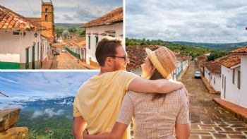 El mejor pueblo en Santander con paisajes desérticos de tierra roja y amarilla y estilo colonial: ideal para visitar en pareja