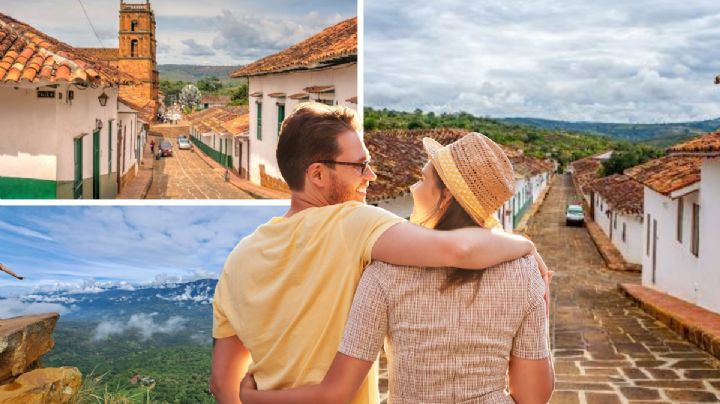 El mejor pueblo en Santander con paisajes desérticos de tierra roja y amarilla y estilo colonial: ideal para visitar en pareja