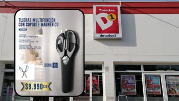 D1 tiene la tijera multifunción ideal para la cocina: de acero inoxidable y con soporte incluído