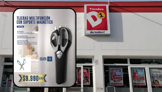 D1 tiene la tijera multifunción ideal para la cocina: de acero inoxidable y con soporte incluído