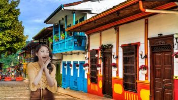 El rincón “más bello de Antioquia” que debes conocer en las próximas vacaciones: con balcones coloridos y decorados con flores